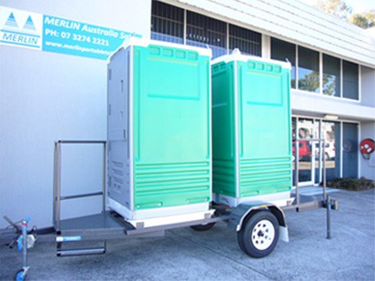 Trailer Mounted Merlin Ultra Portable Toilet