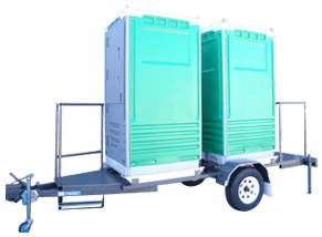 Merlin Ultra Double Trailer Mounted Portable Toilets