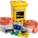 Spill Management Kit-3M Oil & Petroleum Sorbent Spill Kit Wheelie Bin - 190 L, OSRK-190