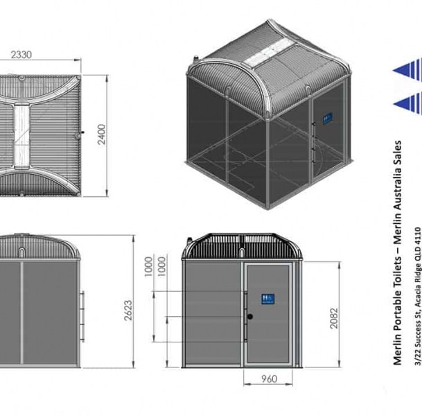New Merlin Wheelchair Access Portable Toilet Specs